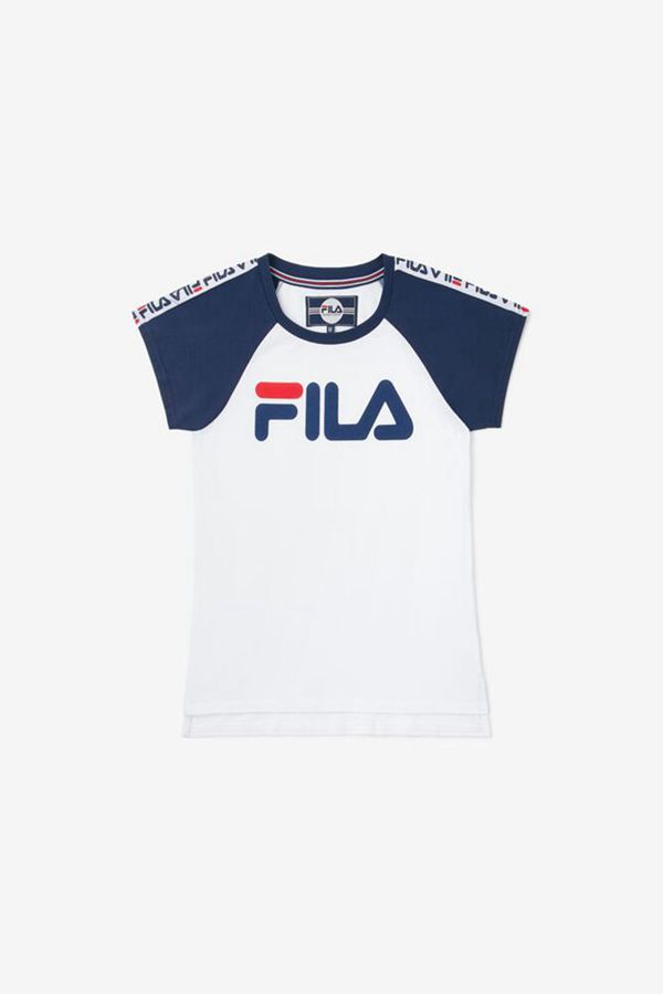 Fila Baseball Boy's Tee - White,NZ 513-46807